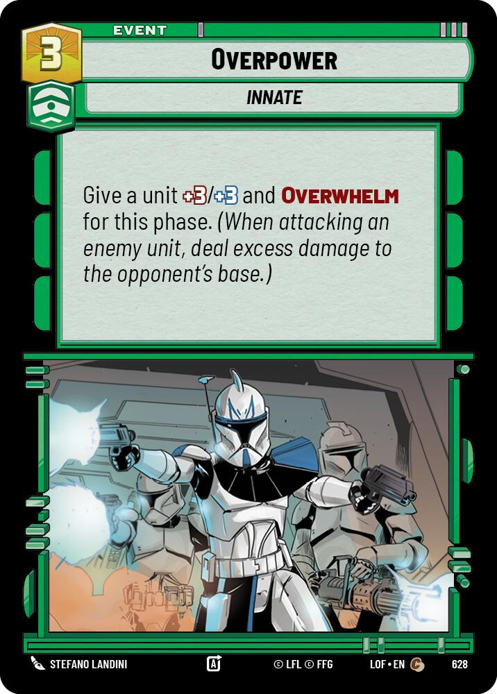 Overpower (628) (Foil) (628) [Legends of the Force] | Exor Games New Glasgow