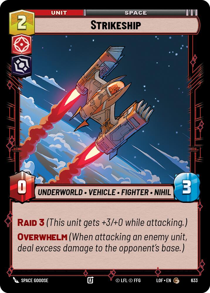 Strikeship (633) (Foil) (633) [Legends of the Force] | Exor Games New Glasgow