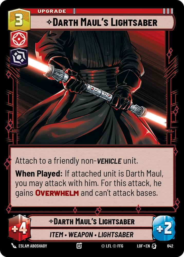 Darth Maul's Lightsaber (642) (Foil) (642) [Legends of the Force] | Exor Games New Glasgow
