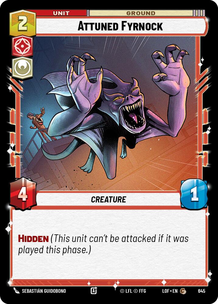 Attuned Fyrnock (645) (Foil) (645) [Legends of the Force] | Exor Games New Glasgow