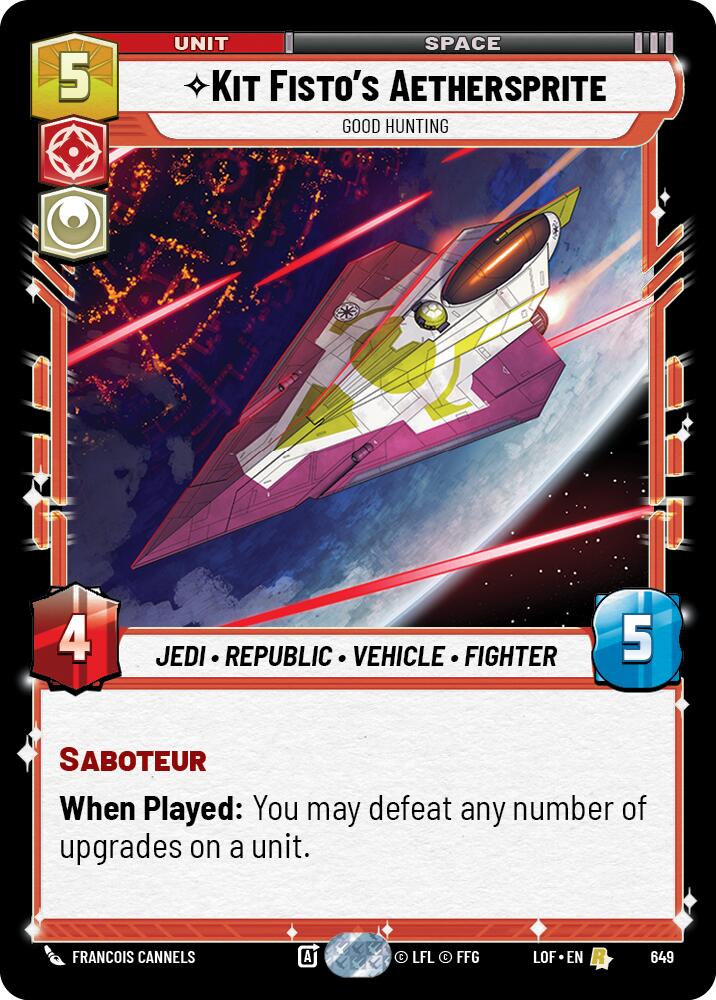 Kit Fisto's Aethersprite - Good Hunting (649) (Foil) (649) [Legends of the Force] | Exor Games New Glasgow