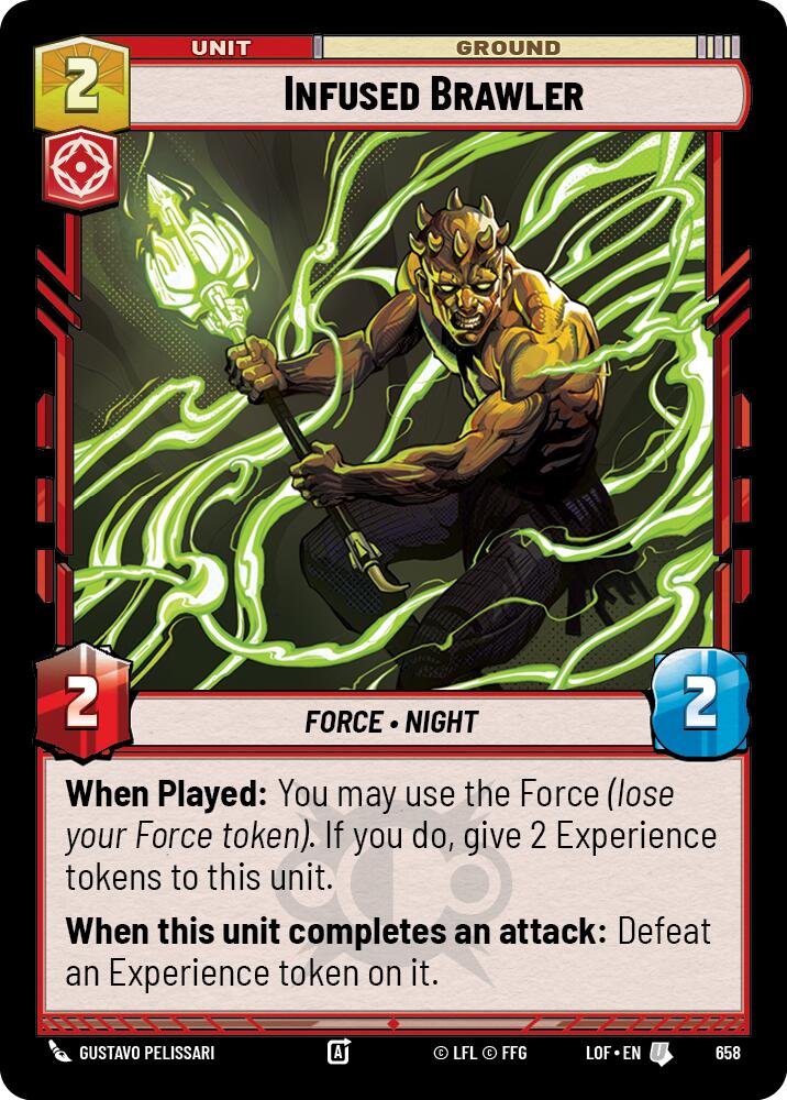 Infused Brawler (658) (Foil) (658) [Legends of the Force] | Exor Games New Glasgow