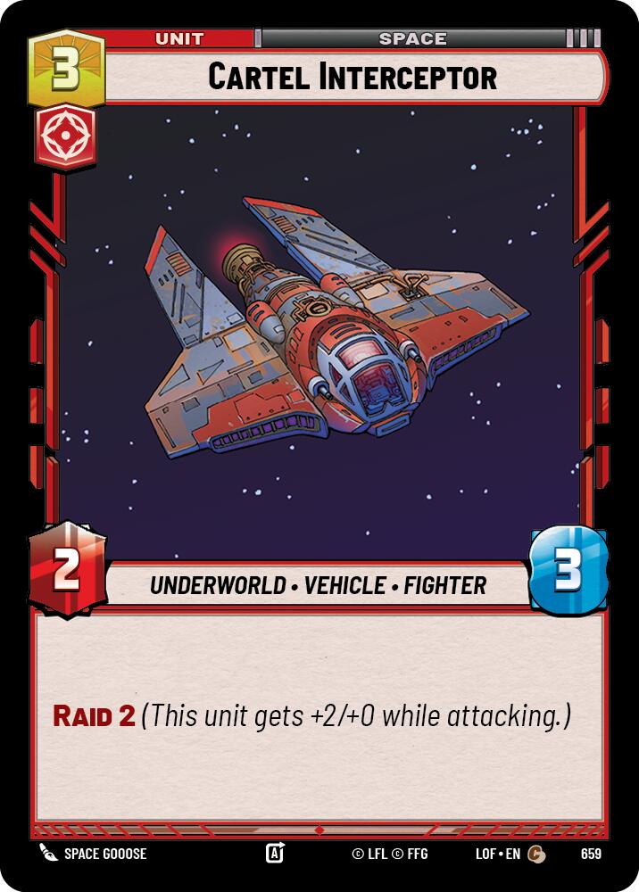 Cartel Interceptor (659) (Foil) (659) [Legends of the Force] | Exor Games New Glasgow