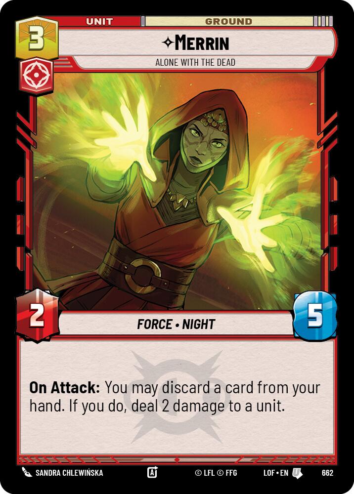 Merrin - Alone with the Dead (662) (Foil) (662) [Legends of the Force] | Exor Games New Glasgow