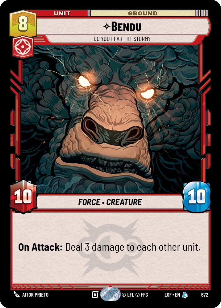 Bendu - Do You Fear the Storm? (672) (Foil) (672) [Legends of the Force] | Exor Games New Glasgow