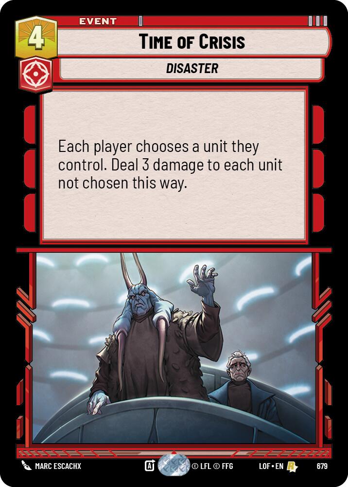 Time of Crisis (679) (Foil) (679) [Legends of the Force] | Exor Games New Glasgow