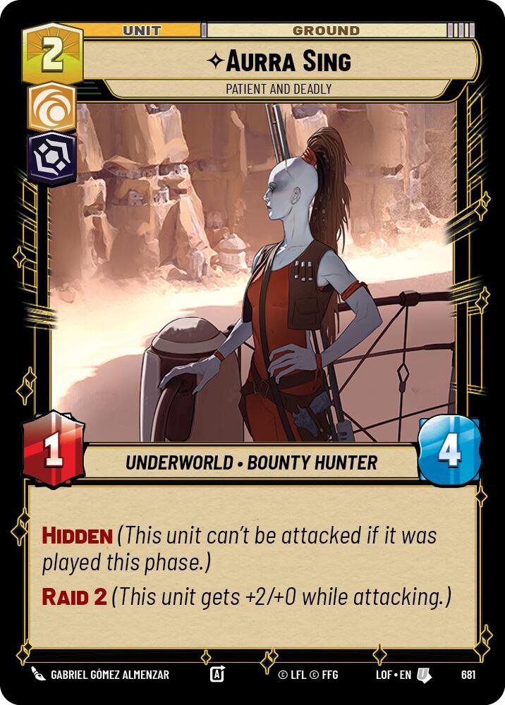 Aurra Sing - Patient and Deadly (681) (Foil) (681) [Legends of the Force] | Exor Games New Glasgow