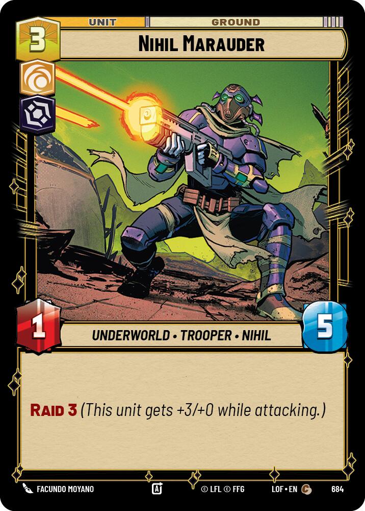 Nihil Marauder (684) (Foil) (684) [Legends of the Force] | Exor Games New Glasgow