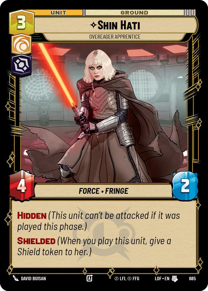 Shin Hati - Overeager Apprentice (685) (Foil) (685) [Legends of the Force] | Exor Games New Glasgow
