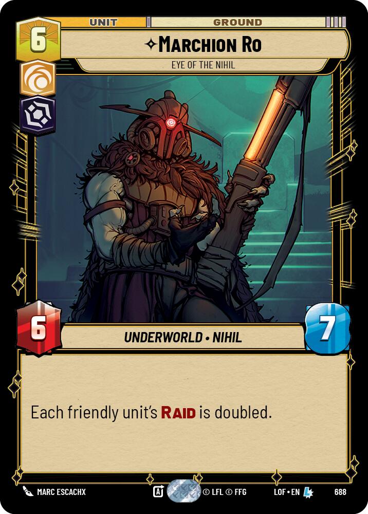 Marchion Ro - Eye of the Nihil (688) (Foil) (688) [Legends of the Force] | Exor Games New Glasgow