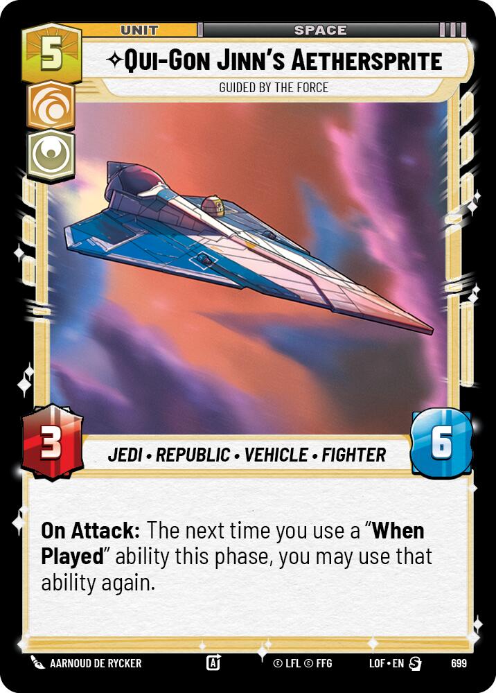 Qui-Gon Jinn's Aethersprite - Guided by the Force (699) (Foil) (699) [Legends of the Force] | Exor Games New Glasgow
