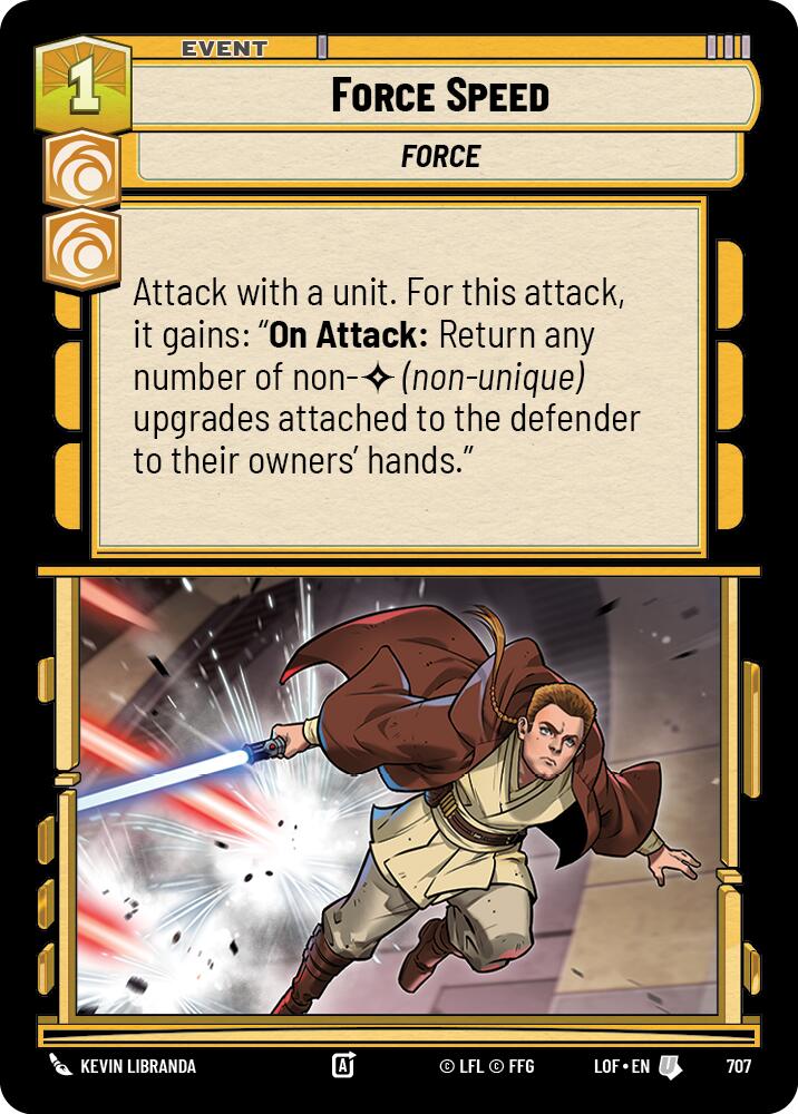 Force Speed (707) (Foil) (707) [Legends of the Force] | Exor Games New Glasgow