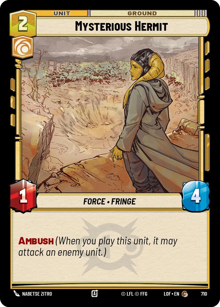 Mysterious Hermit (710) (Foil) (710) [Legends of the Force] | Exor Games New Glasgow