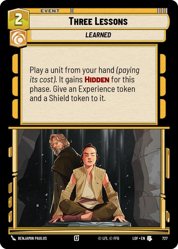 Three Lessons (727) (Foil) (727) [Legends of the Force] | Exor Games New Glasgow