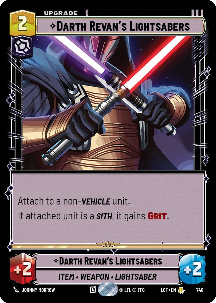 Darth Revan's Lightsabers (740) (Foil) (740) [Legends of the Force] | Exor Games New Glasgow