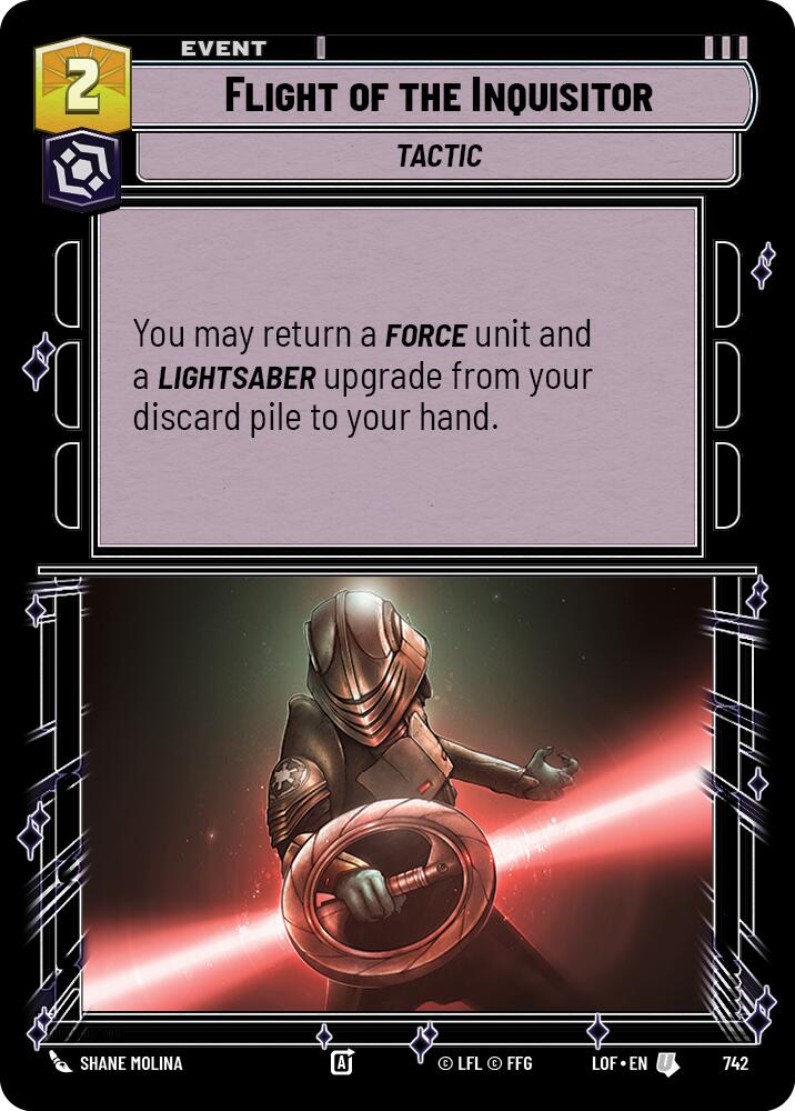 Flight of the Inquisitor (742) (Foil) (742) [Legends of the Force] | Exor Games New Glasgow