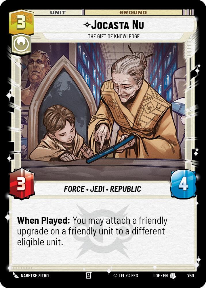 Jocasta Nu - The Gift of Knowledge (750) (Foil) (750) [Legends of the Force] | Exor Games New Glasgow