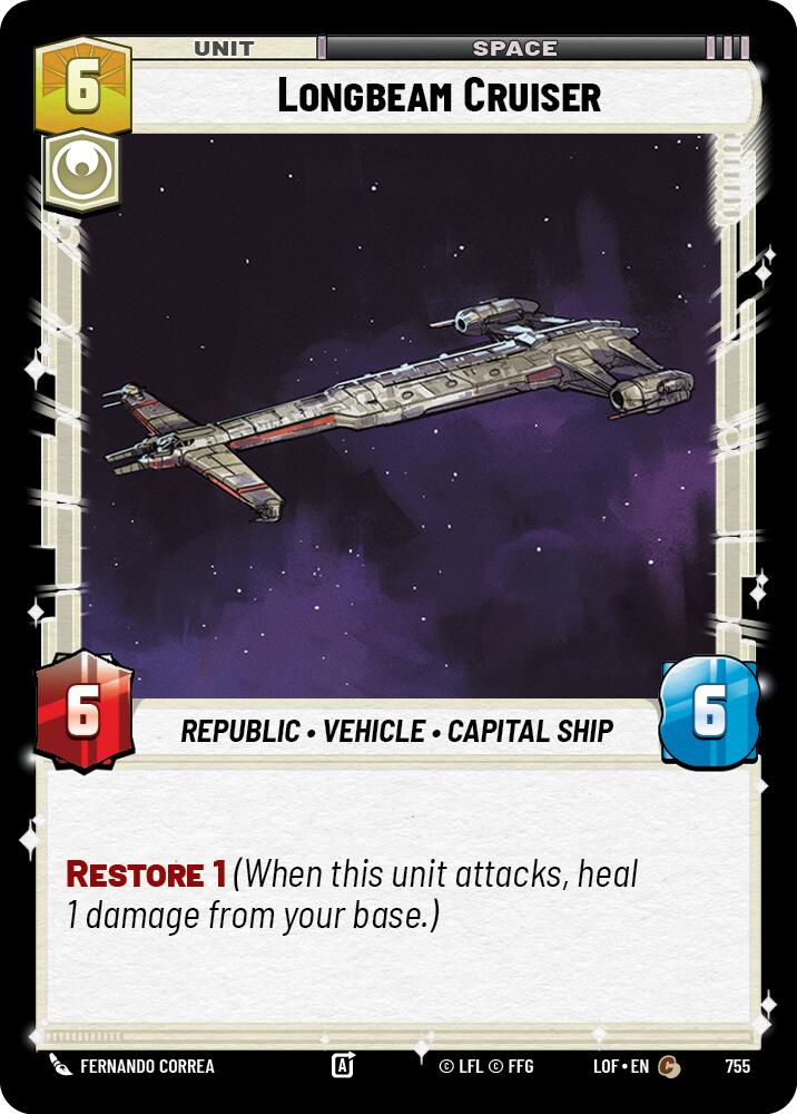 Longbeam Cruiser (755) (Foil) (755) [Legends of the Force] | Exor Games New Glasgow