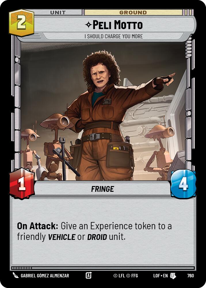 Peli Motto - I Should Charge You More (760) (Foil) (760) [Legends of the Force] | Exor Games New Glasgow