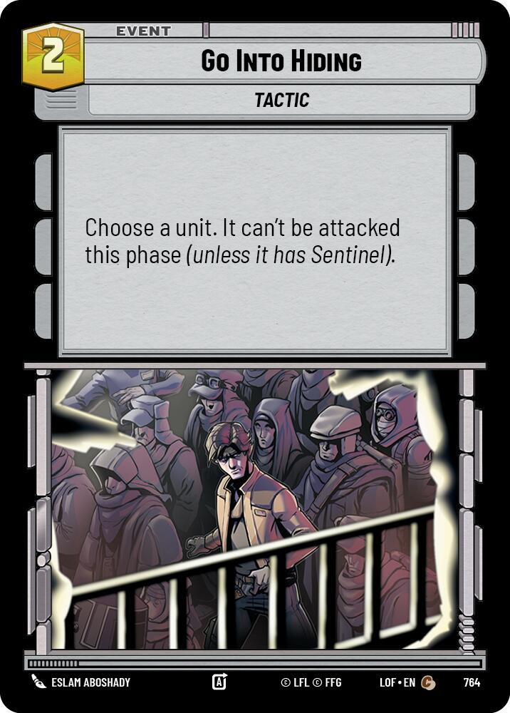 Go Into Hiding (764) (Foil) (764) [Legends of the Force] | Exor Games New Glasgow