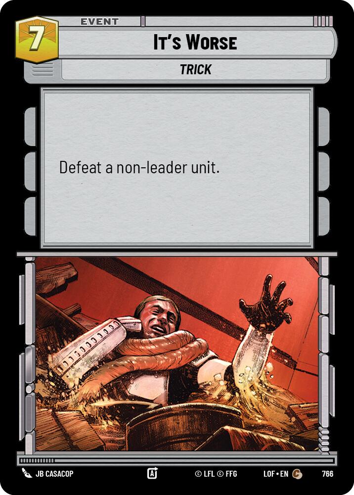It's Worse (766) (Foil) (766) [Legends of the Force] | Exor Games New Glasgow