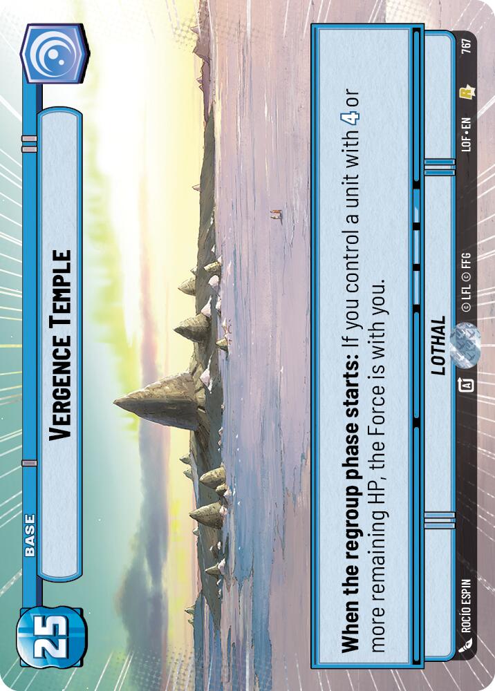 Vergence Temple (767) (Hyperspace Foil) (767) [Legends of the Force] | Exor Games New Glasgow