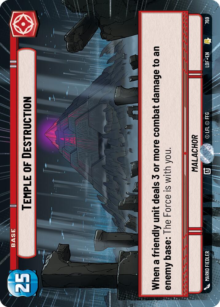 Temple of Destruction (769) (Hyperspace Foil) (769) [Legends of the Force] | Exor Games New Glasgow