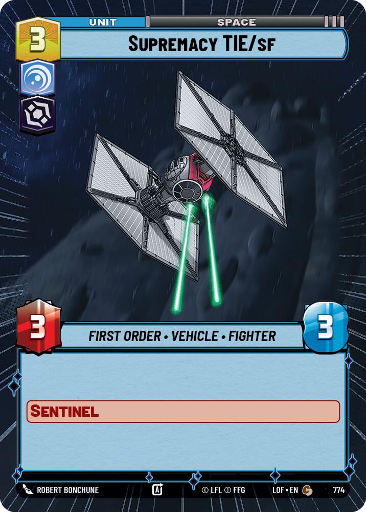 Supremacy TIE/sf (774) (Hyperspace Foil) (774) [Legends of the Force] | Exor Games New Glasgow