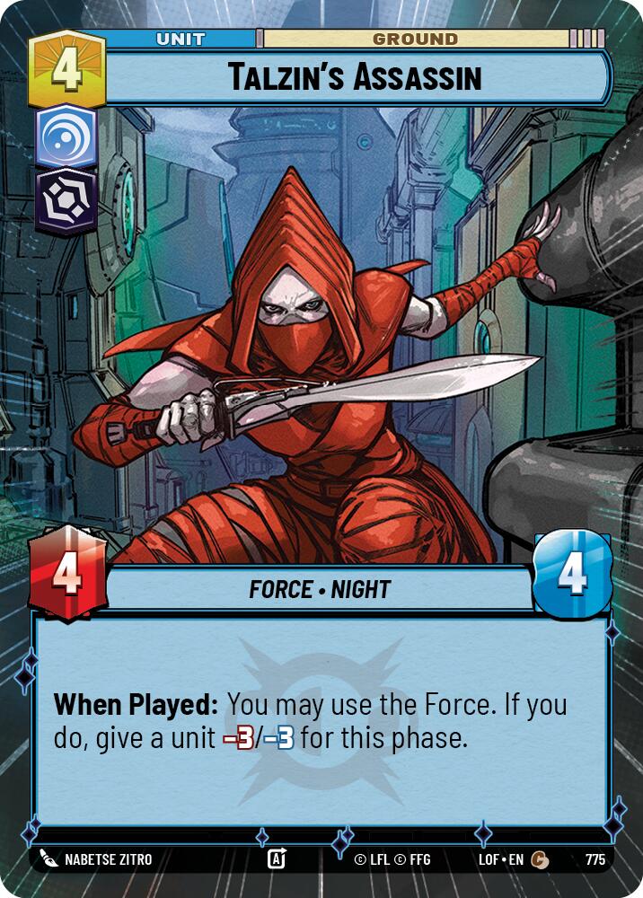 Talzin's Assassin (775) (Hyperspace Foil) (775) [Legends of the Force] | Exor Games New Glasgow
