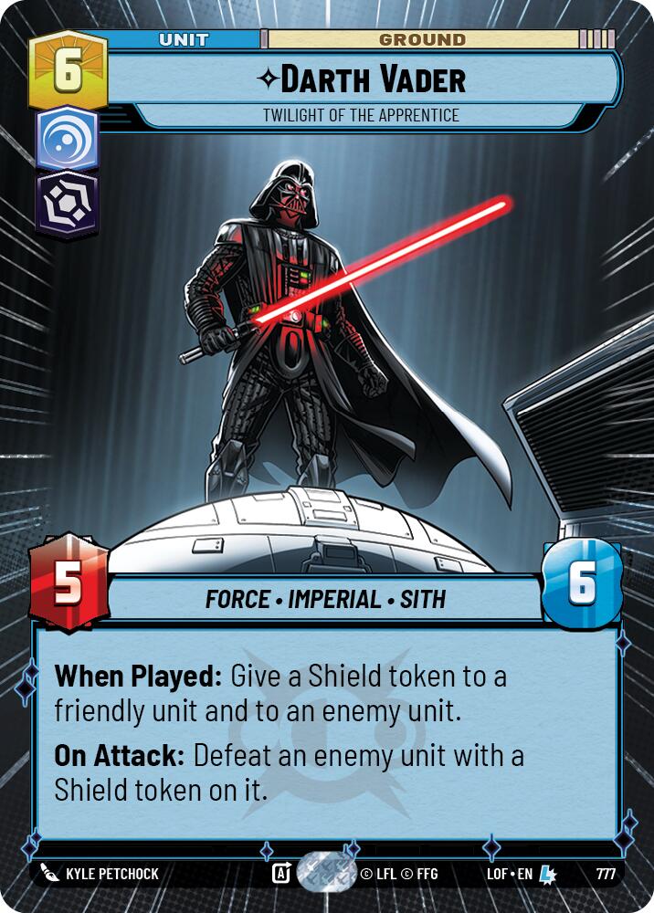 Darth Vader - Twilight of the Apprentice (777) (Hyperspace Foil) (777) [Legends of the Force] | Exor Games New Glasgow