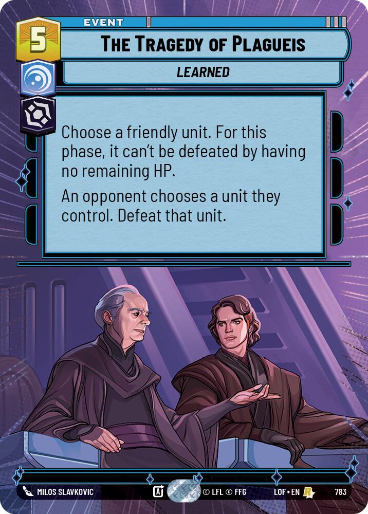 The Tragedy of Plagueis (783) (Hyperspace Foil) (783) [Legends of the Force] | Exor Games New Glasgow