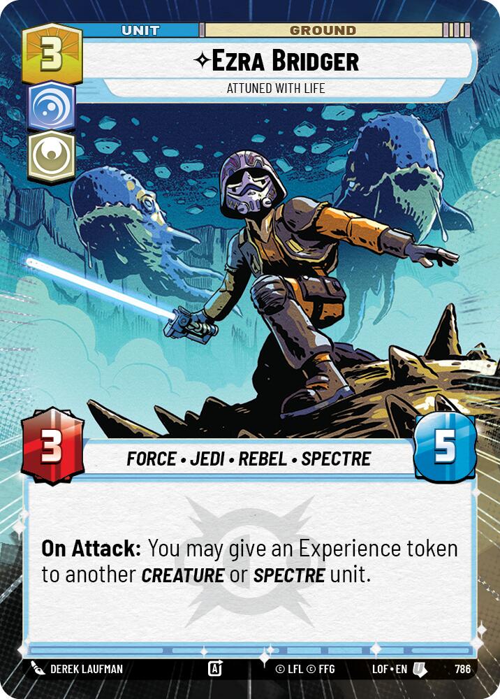 Ezra Bridger - Attuned With Life (786) (Hyperspace Foil) (786) [Legends of the Force] | Exor Games New Glasgow