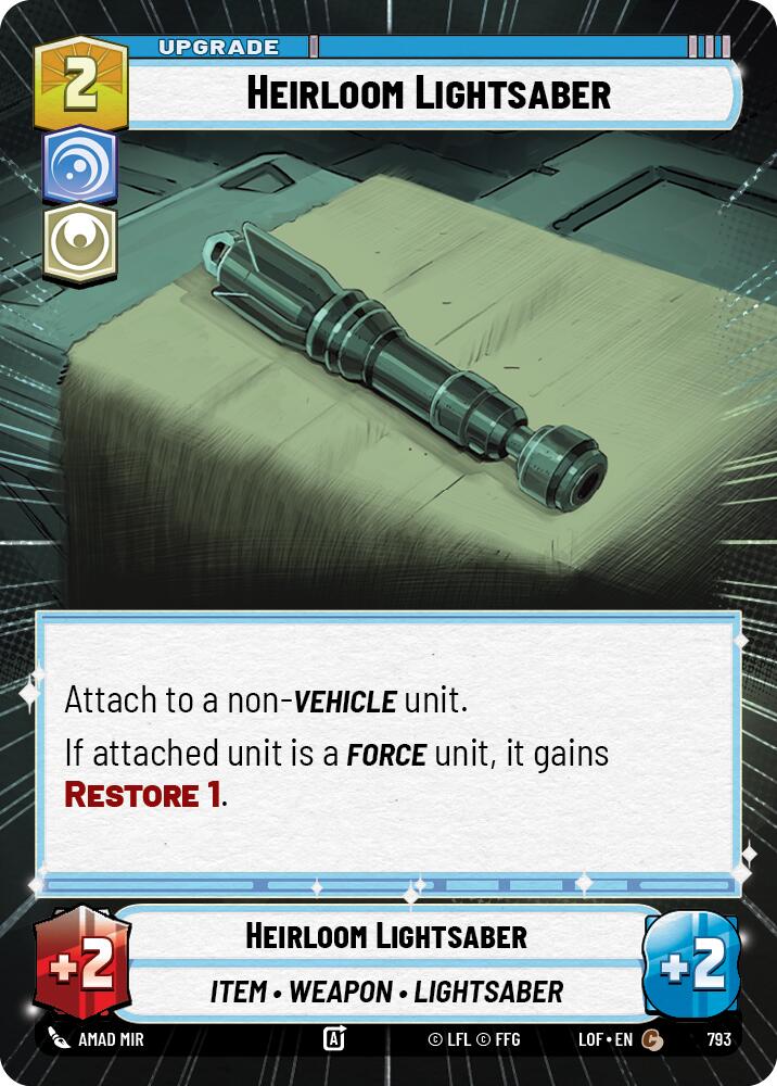 Heirloom Lightsaber (793) (Hyperspace Foil) (793) [Legends of the Force] | Exor Games New Glasgow