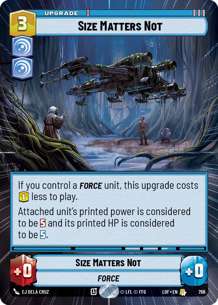Size Matters Not (796) (Hyperspace Foil) (796) [Legends of the Force] | Exor Games New Glasgow