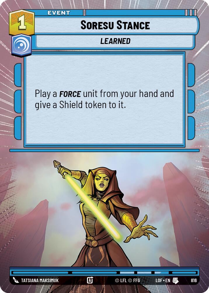 Soresu Stance (816) (Hyperspace Foil) (816) [Legends of the Force] | Exor Games New Glasgow