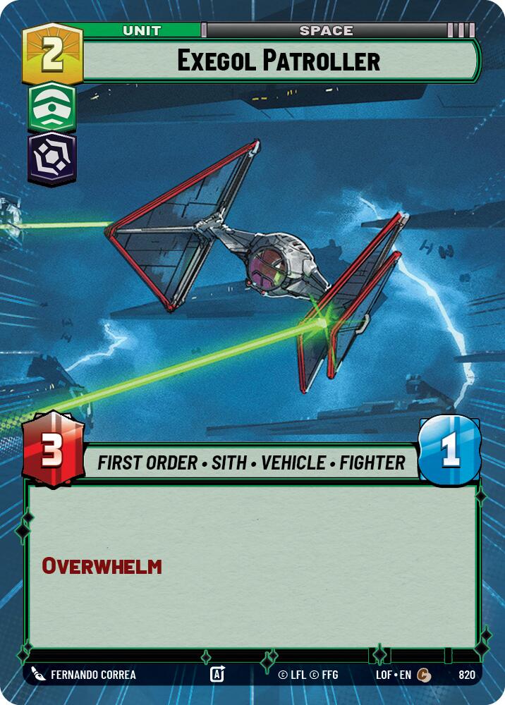 Exegol Patroller (820) (Hyperspace Foil) (820) [Legends of the Force] | Exor Games New Glasgow