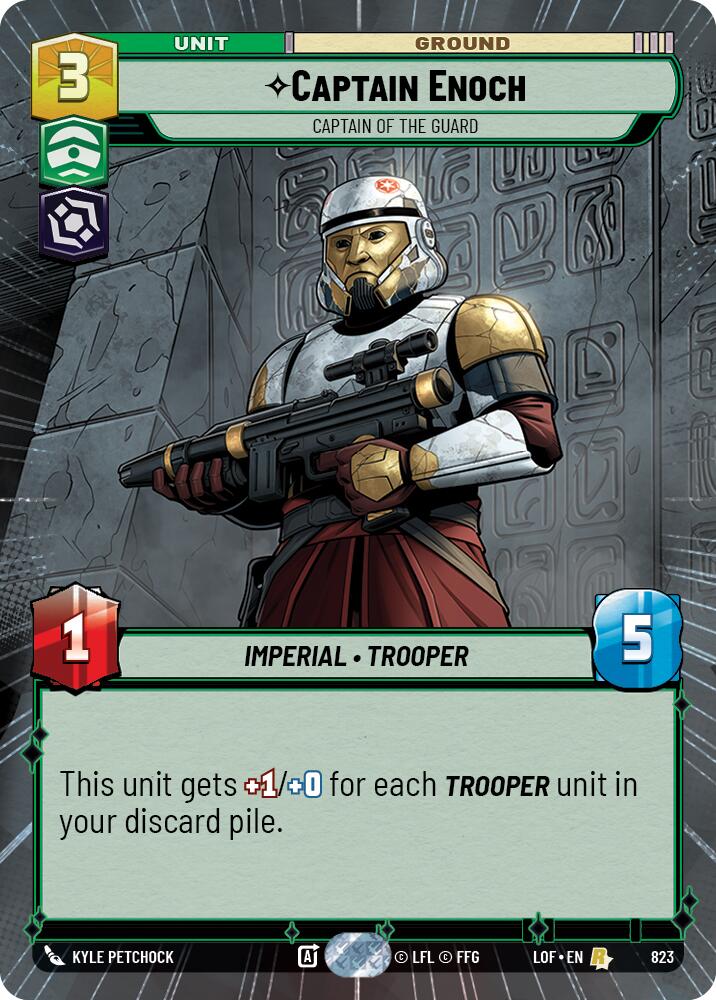 Captain Enoch - Captain of the Guard (823) (Hyperspace Foil) (823) [Legends of the Force] | Exor Games New Glasgow