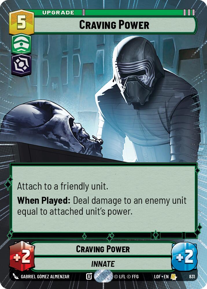Craving Power (831) (Hyperspace Foil) (831) [Legends of the Force] | Exor Games New Glasgow