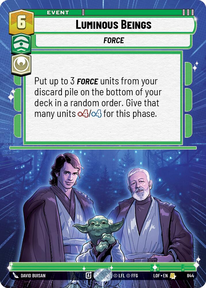 Luminous Beings (844) (Hyperspace Foil) (844) [Legends of the Force] | Exor Games New Glasgow