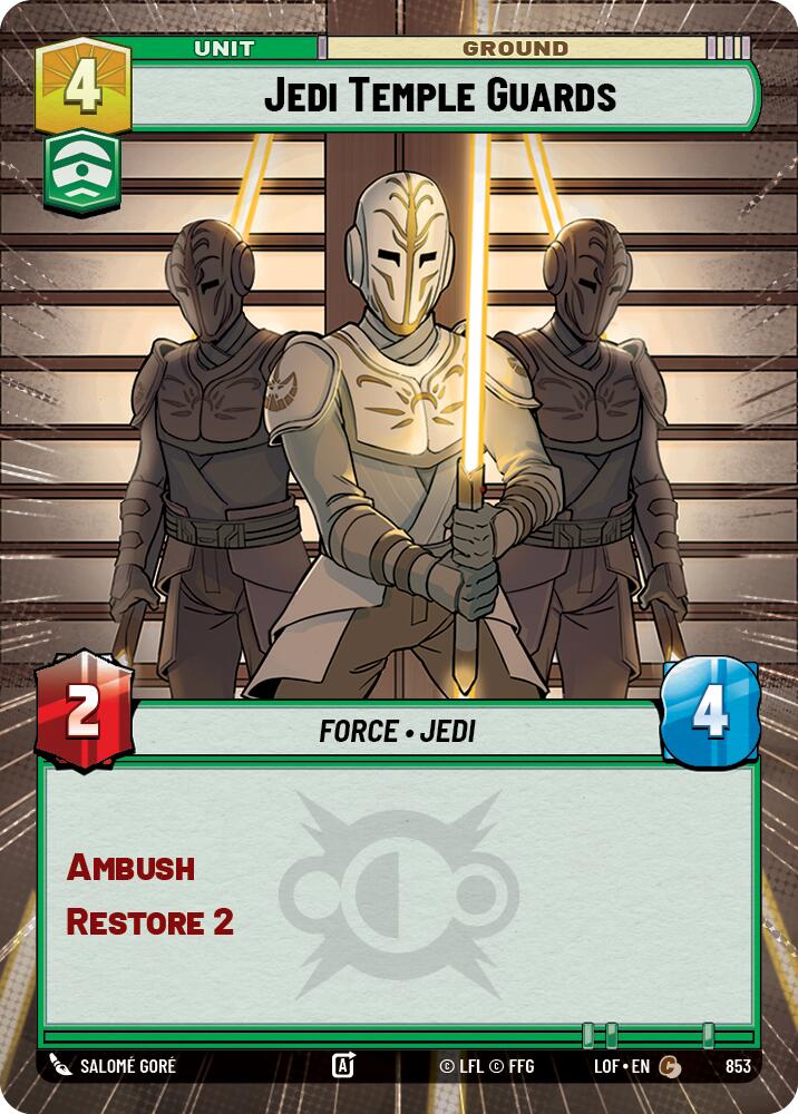 Jedi Temple Guards (853) (Hyperspace Foil) (853) [Legends of the Force] | Exor Games New Glasgow