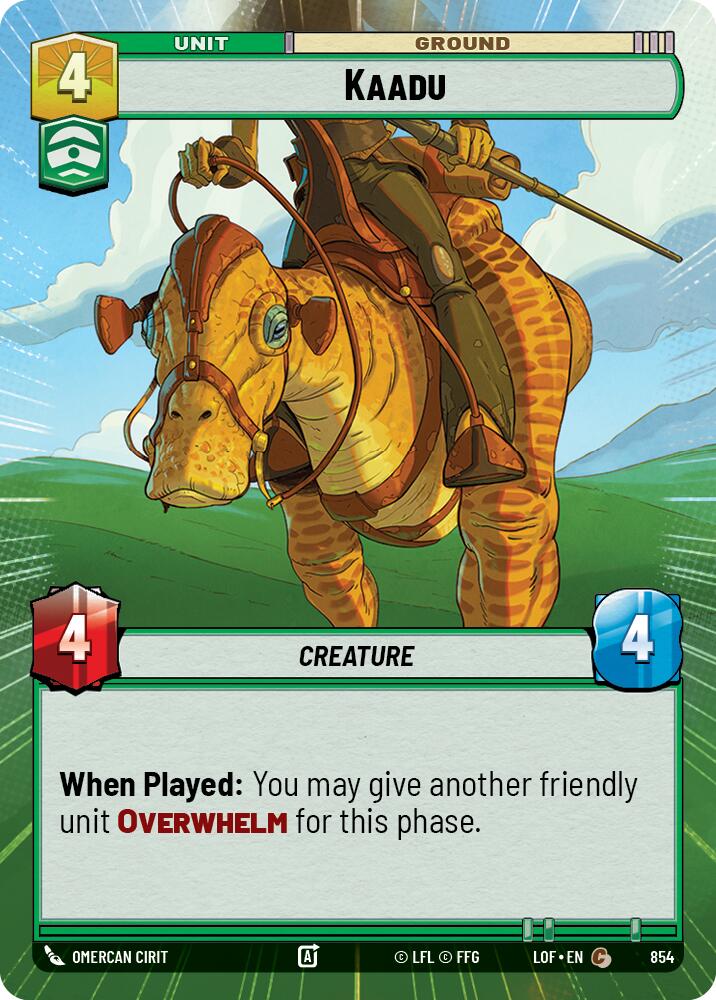 Kaadu (854) (Hyperspace Foil) (854) [Legends of the Force] | Exor Games New Glasgow