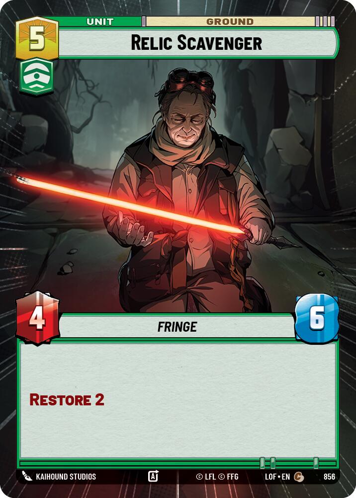 Relic Scavenger (856) (Hyperspace Foil) (856) [Legends of the Force] | Exor Games New Glasgow