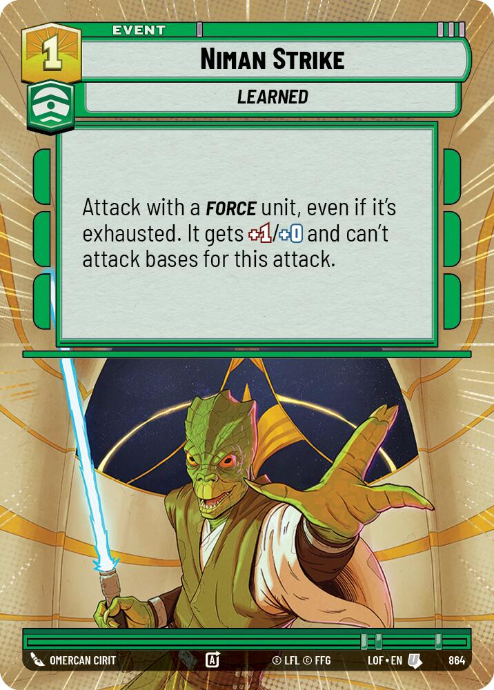 Niman Strike (864) (Hyperspace Foil) (864) [Legends of the Force] | Exor Games New Glasgow