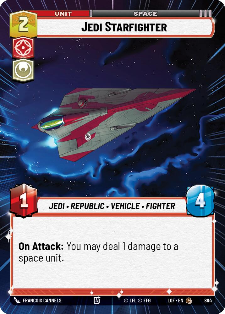 Jedi Starfighter (884) (Hyperspace Foil) (884) [Legends of the Force] | Exor Games New Glasgow