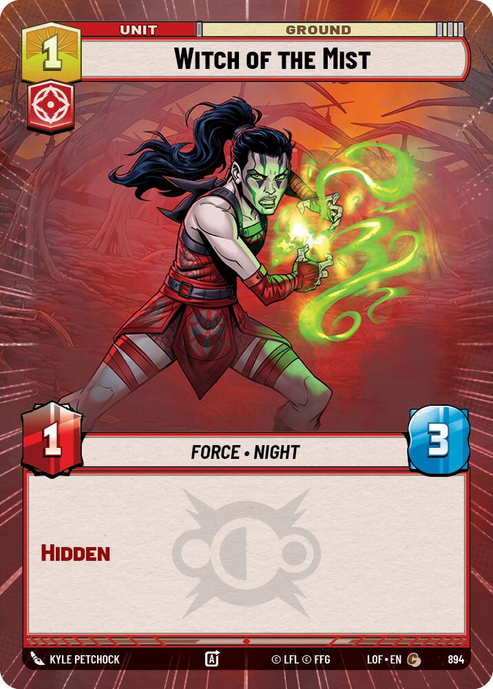 Witch of the Mist (894) (Hyperspace Foil) (894) [Legends of the Force] | Exor Games New Glasgow