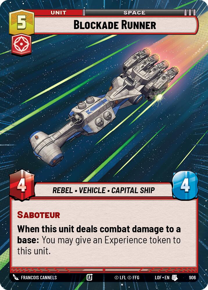 Blockade Runner (906) (Hyperspace Foil) (906) [Legends of the Force] | Exor Games New Glasgow