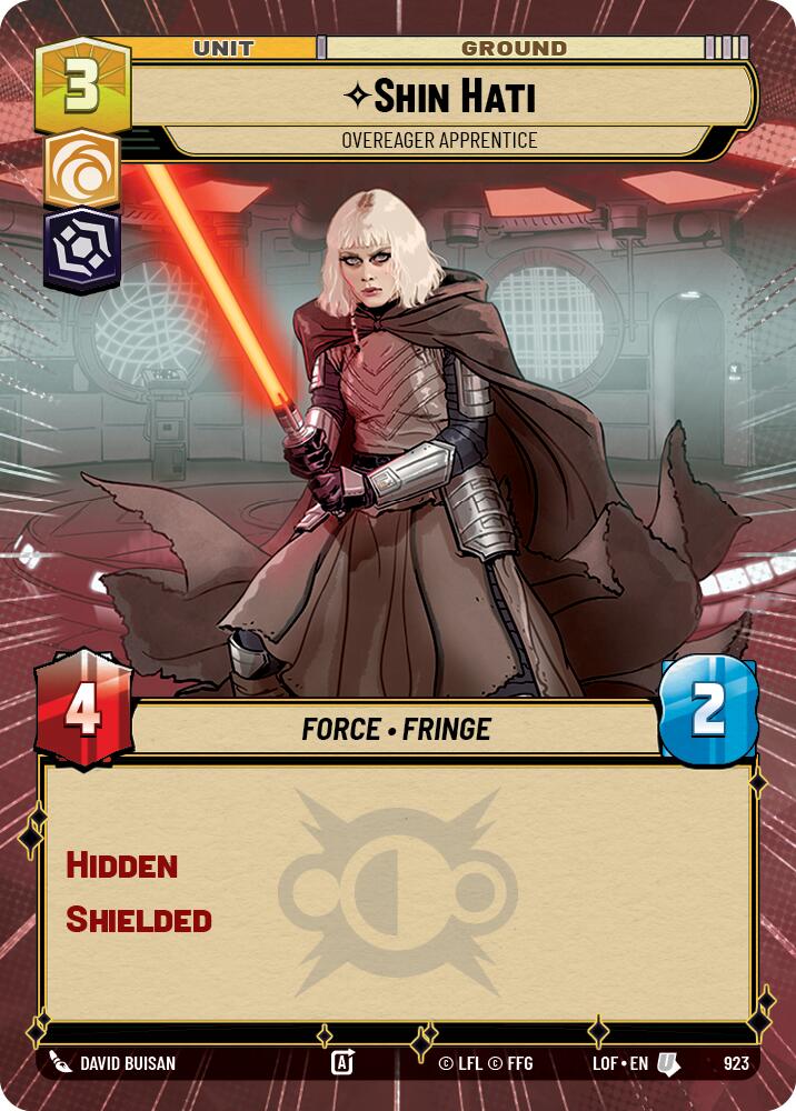 Shin Hati - Overeager Apprentice (923) (Hyperspace Foil) (923) [Legends of the Force] | Exor Games New Glasgow