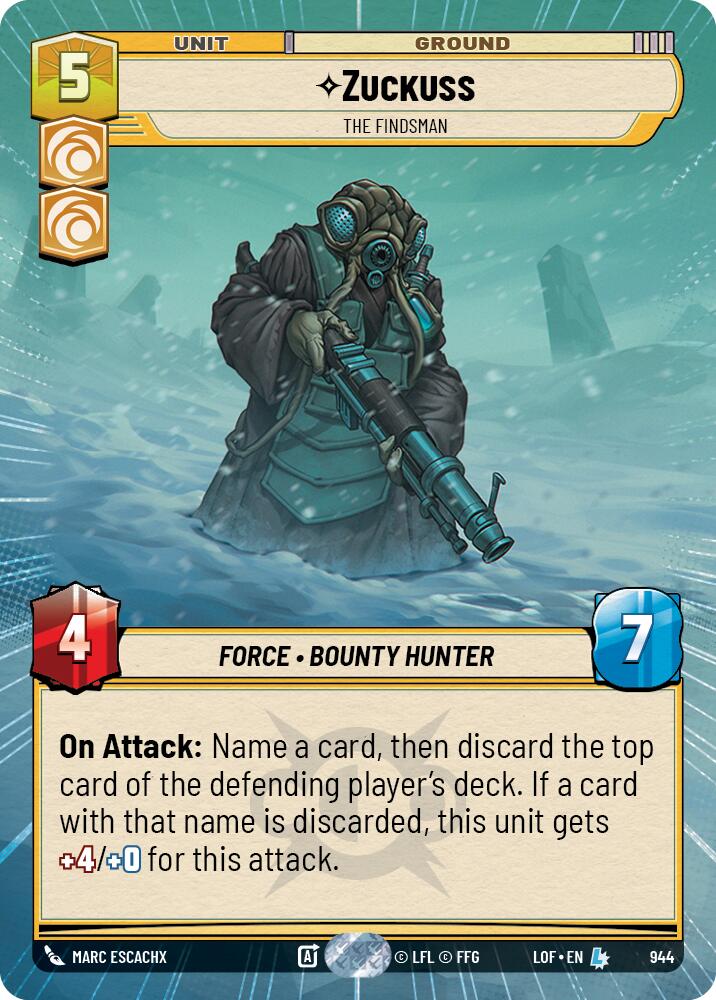 Zuckuss - The Findsman (944) (Hyperspace Foil) (944) [Legends of the Force] | Exor Games New Glasgow