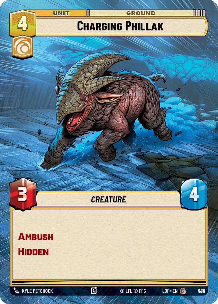 Charging Phillak (950) (Hyperspace Foil) (950) [Legends of the Force] | Exor Games New Glasgow