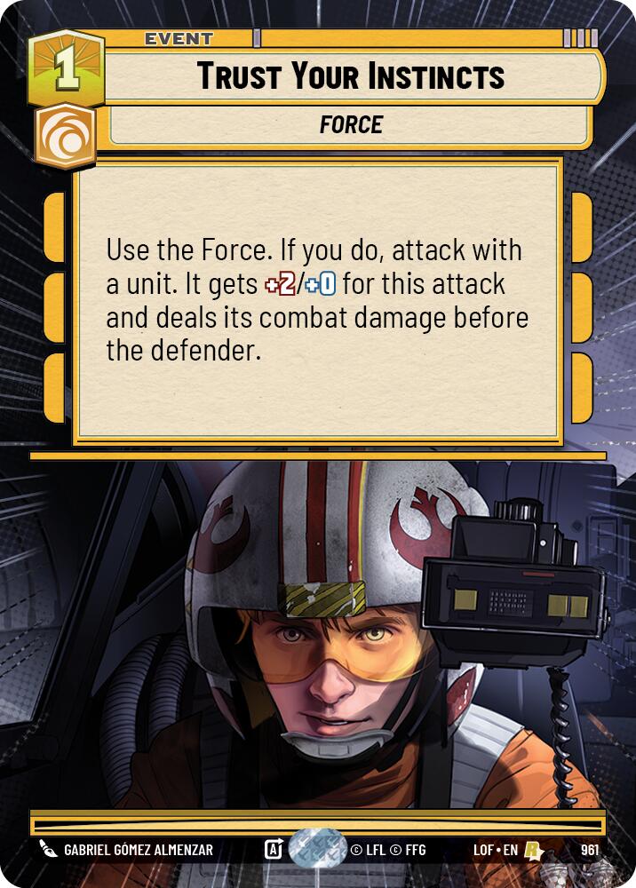 Trust Your Instincts (961) (Hyperspace Foil) (961) [Legends of the Force] | Exor Games New Glasgow